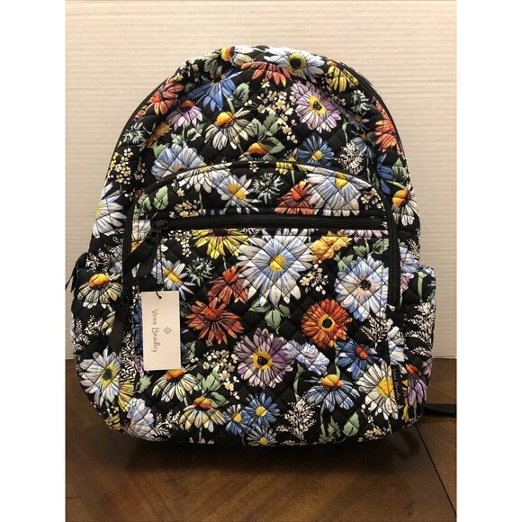 NEW VERA BRADLEY LARGE CAMPUS BOOK-BAG IN FLORAL - Picture 1 of 11